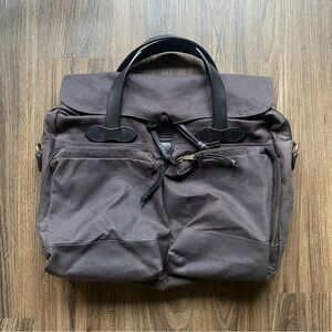 Filson 24 Hour Tin Cloth Briefcase - Cinder